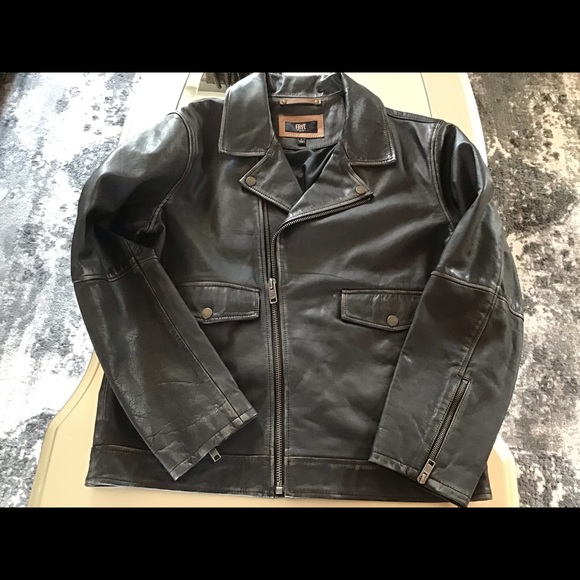 Frye Classic leather biker jacket - Picture 2 of 8